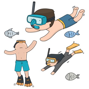 Dalgıcın vektör kümesi