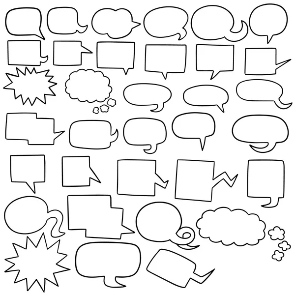 Vector set of Speech Bubbles — Stock Vector