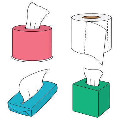 İpek kağıtları vektör kümesi