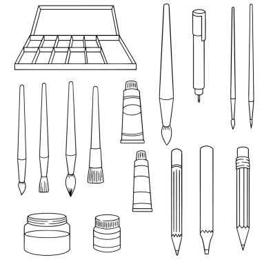 vektör set resim aksesuarları