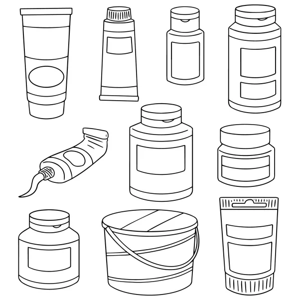 Vector set of color container — Wektor stockowy