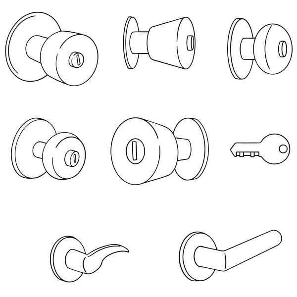 Vektor-Satz Türknauf — Stockvektor