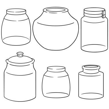 kavanoz vektör kümesi