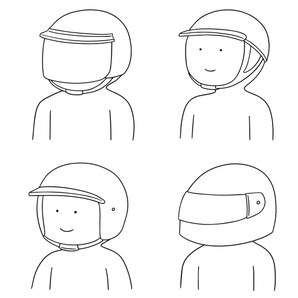 Vector conjunto de casco — Archivo Imágenes Vectoriales
