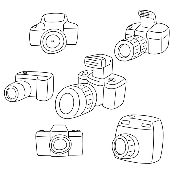 Vector conjunto de cámara — Vector de stock