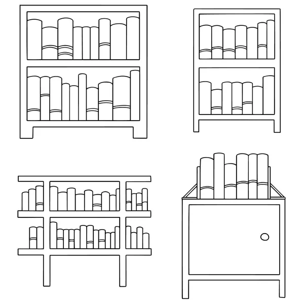 Vector conjunto de estantería — Vector de stock