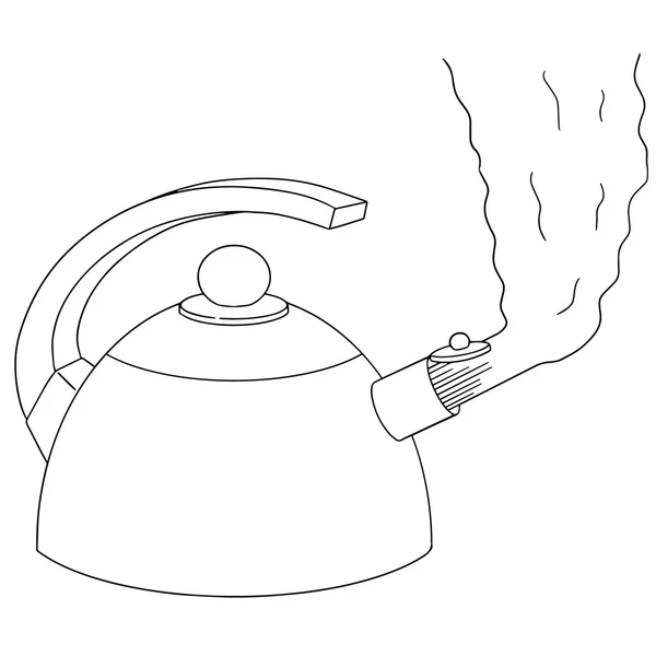 Векторный набор чайника — стоковый вектор
