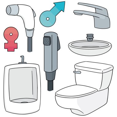 tuvalet simgesi kümesi vektör