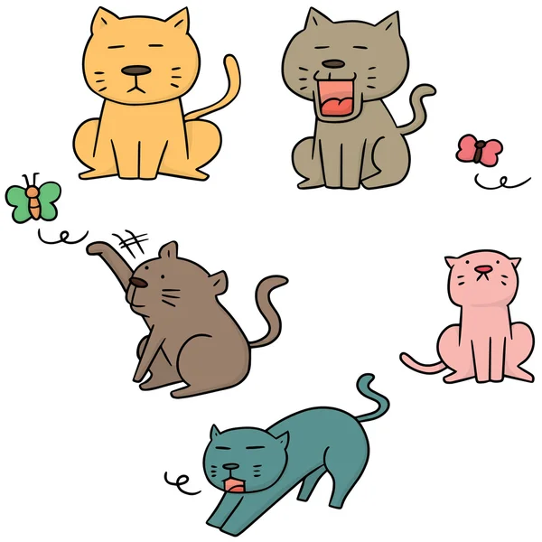 Vector conjunto de gato — Archivo Imágenes Vectoriales