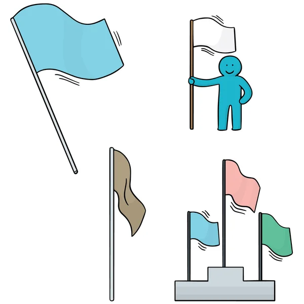 Vector conjunto de banderas — Vector de stock