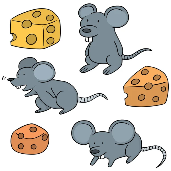 Vektorové sada myši — Stockový vektor