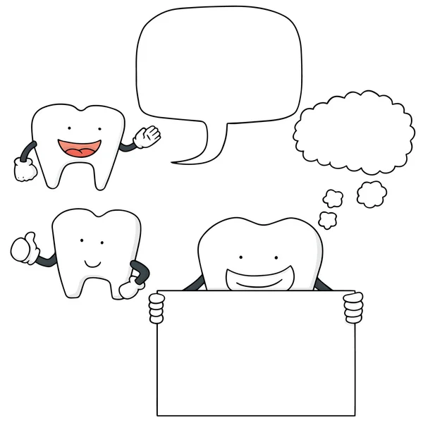 Vector conjunto de dientes — Archivo Imágenes Vectoriales