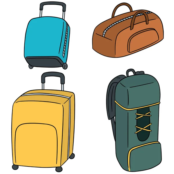 Vector set of bag — Stock Vector