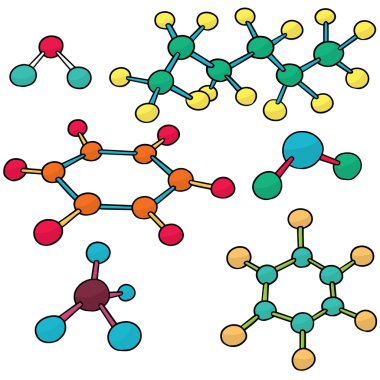 moleküler yapısı vektör kümesi