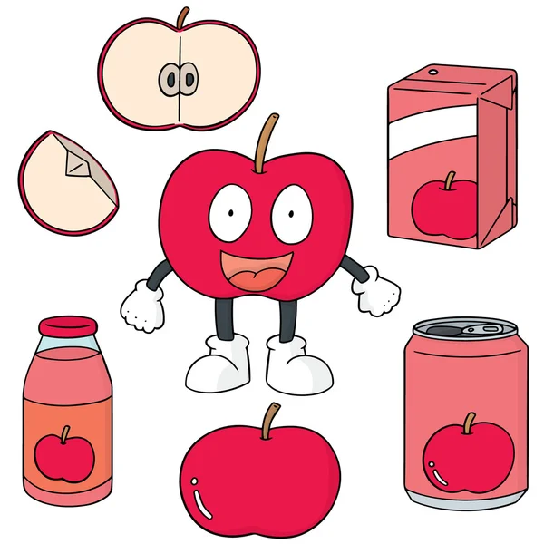 vector set of apple and apple product