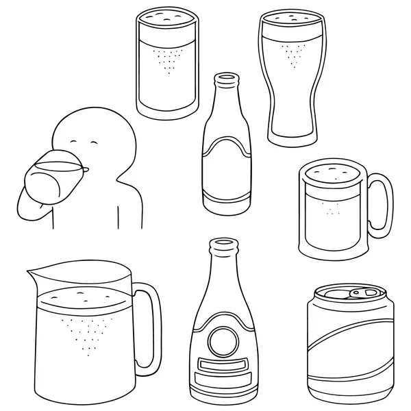 向量集的啤酒 — 图库矢量图片