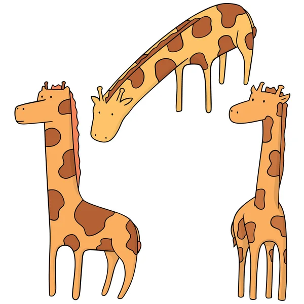 Vector conjunto de jirafa — Archivo Imágenes Vectoriales
