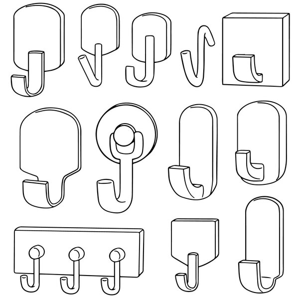 векторный набор крючков