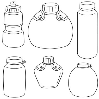 su şişesi vektör kümesi