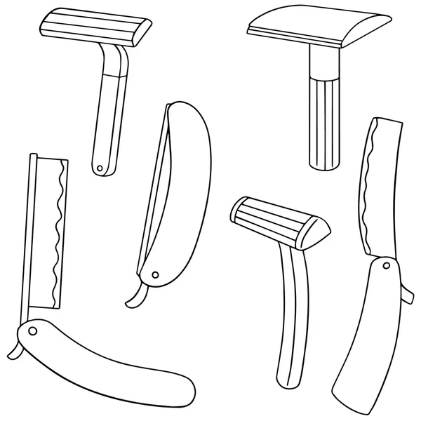 Vector set of razor — Stock Vector