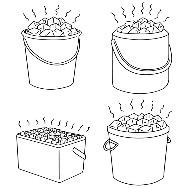 Vector set of ice bucket Stock Vector Image by ©ourlifelooklikeballoon