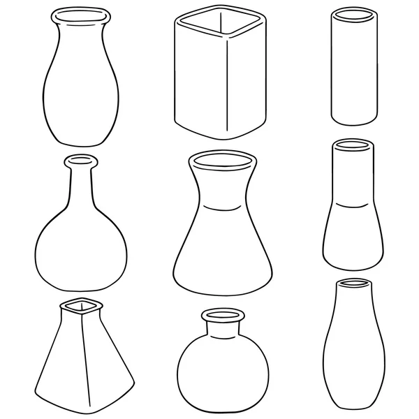 Ensemble vectoriel de pots — Image vectorielle