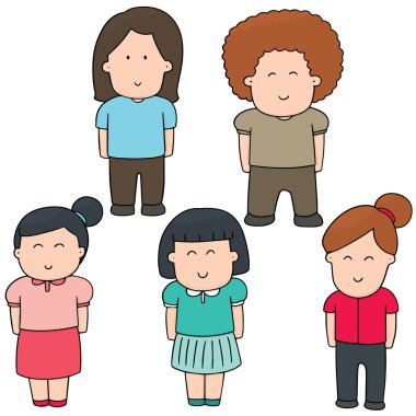 kadın vektör kümesi