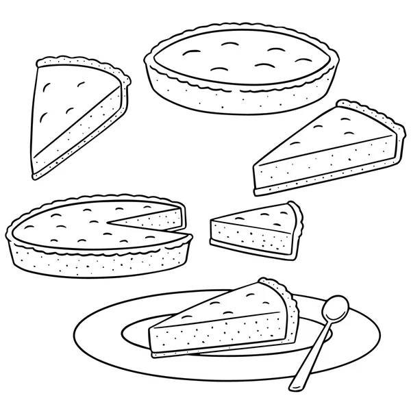 Vector set of pie — Stock Vector