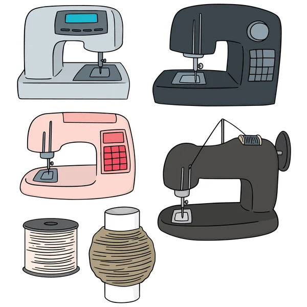 Vector conjunto de máquina de coser — Archivo Imágenes Vectoriales