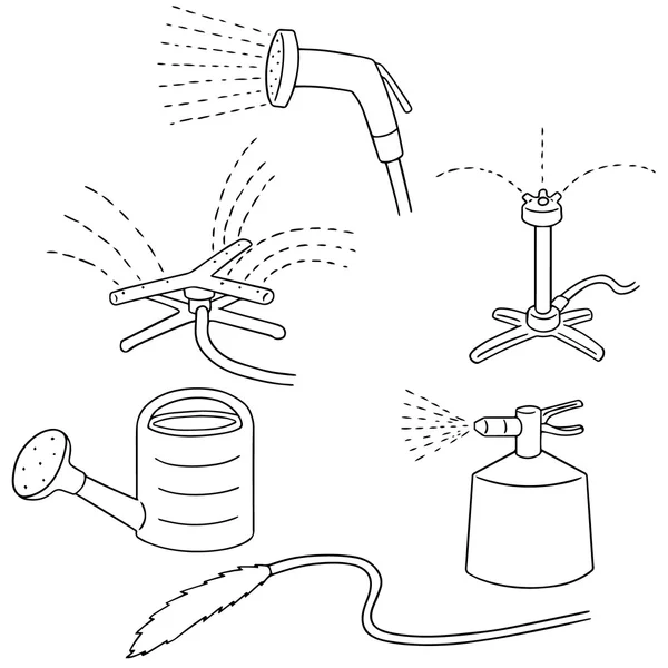 Vektor-Set von Bewässerungsgeräten — Stockvektor