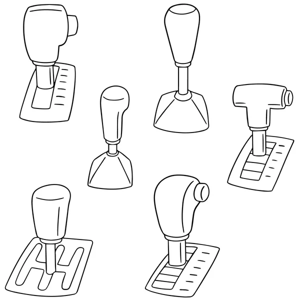 Vector set of car transmission — Stock Vector