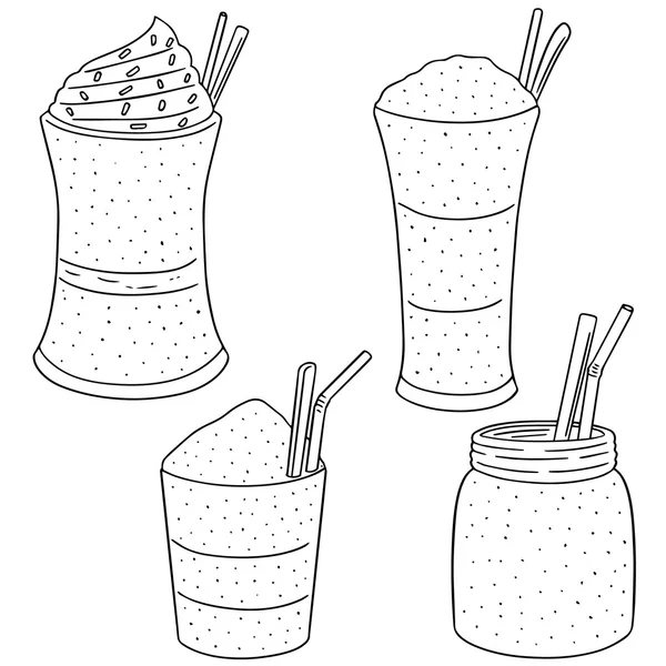 Ensemble vectoriel de smoothie — Image vectorielle