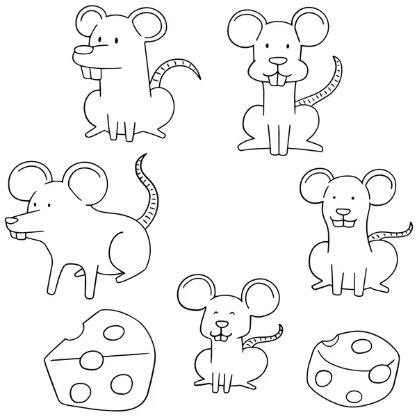 Jeu vectoriel de souris — Image vectorielle