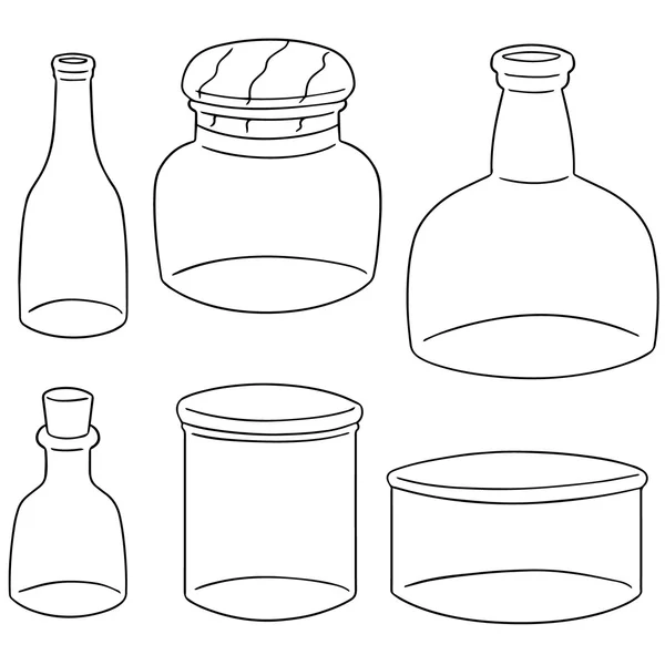 Vector conjunto de botella — Vector de stock