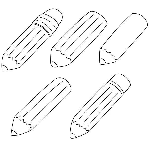 向量集的铅笔 — 图库矢量图片