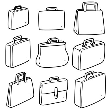 vektör çanta kümesi