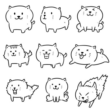 vektör kedi kümesi