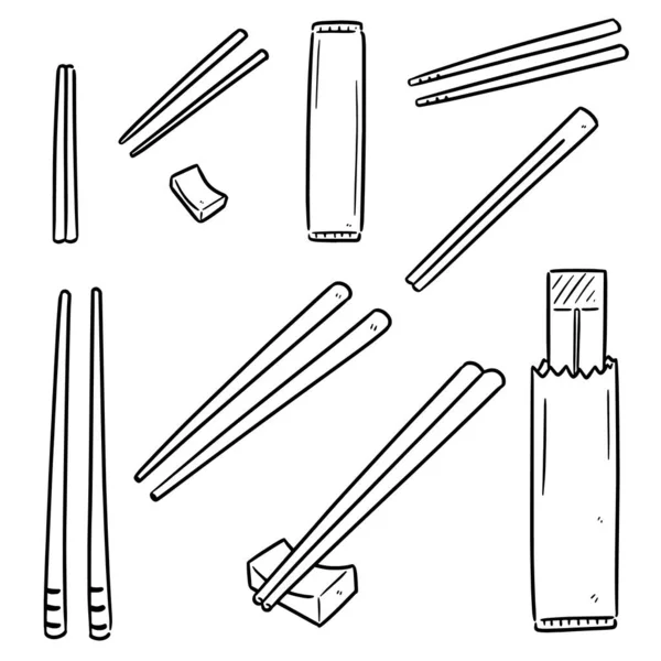 Σύνολο Διανυσματικών Chopsticks — Διανυσματικό Αρχείο