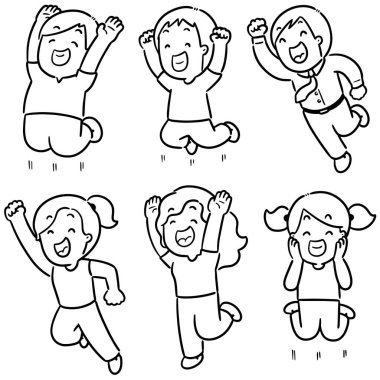 mutlu insanlar kümesi vektör