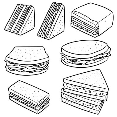 vektör sandviç kümesi