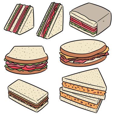 vektör sandviç kümesi