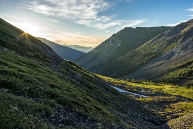 akşam dağ manzarası