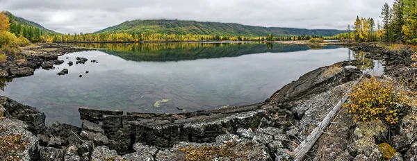 Panorama del lago Olon-Nur — Foto Stock