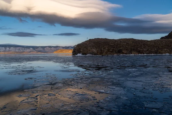 Frys Upp Sjön Baikal — Stockfoto