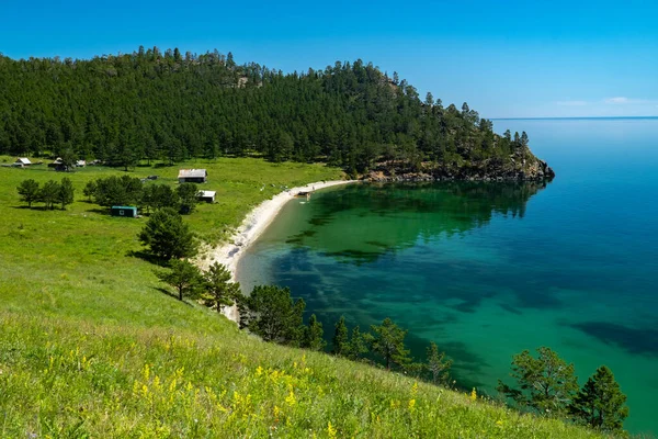 Pemandangan Teluk Sennaya Danau Baikal — Stok Foto