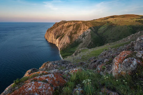 View Mountain Cliff Sagan Zaba — Zdjęcie stockowe