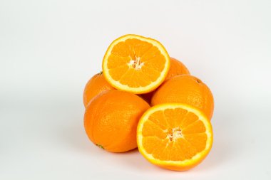ripe juicy delicious orange fruit rich in vitamin A clipart