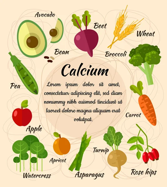 Mineral Calcium — Stockvektor