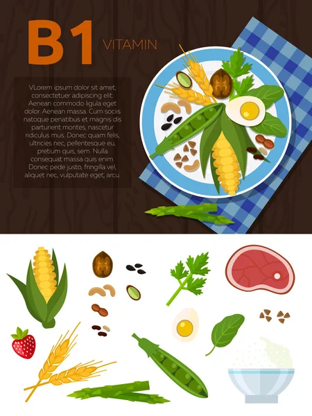 Estilo de vida saludable y dieta — Vector de stock