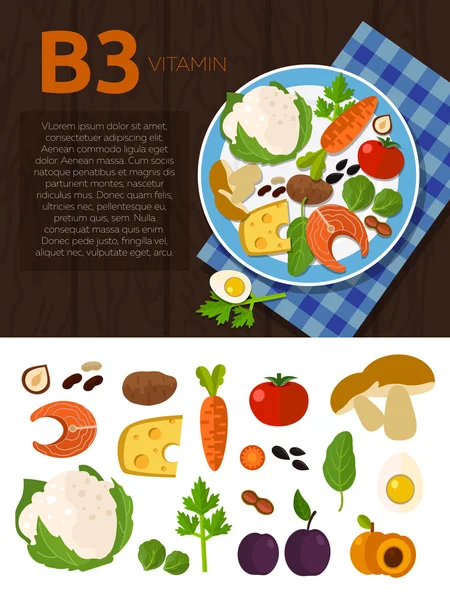 健康的生活方式和饮食 — 图库矢量图片